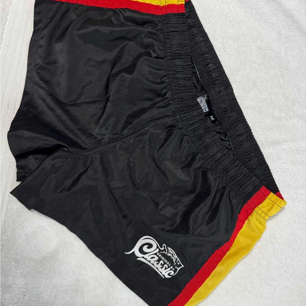 AussieBum Rugby/Gym Black and Yellow Men's Shorts